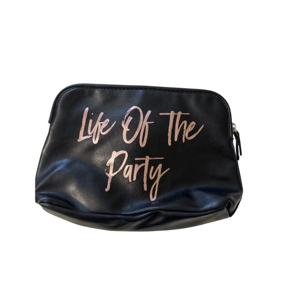 Victorias Secret Black Sequined Star Cosmetic Bag - Picture 3 of 5